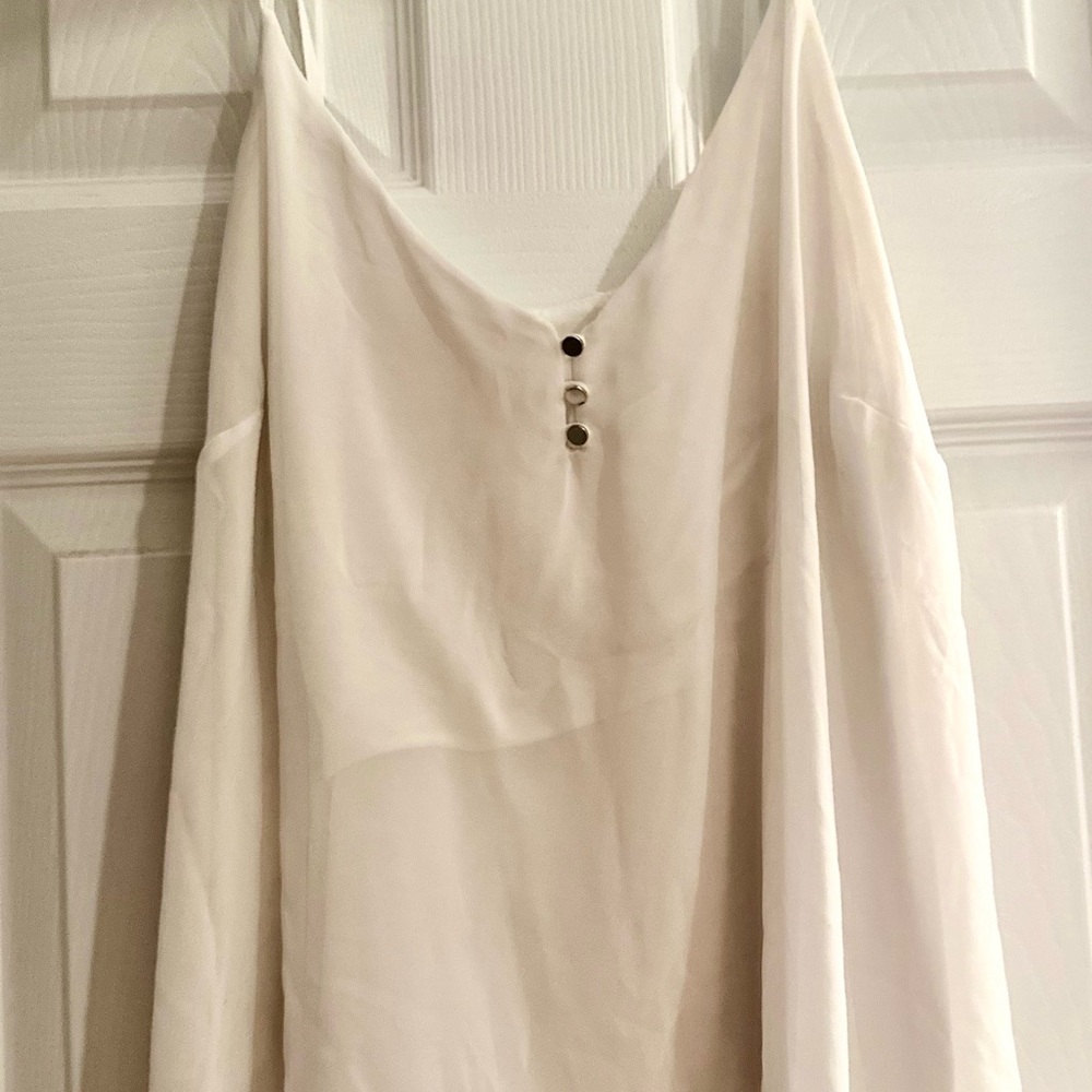 New York & Company Cream Backless Camisole